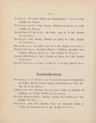 12-14, Rechtswissenschaft