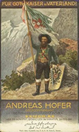 Für Gott, Kaiser u. Vaterland! - Andreas Hofer