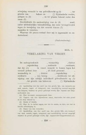 Bijl. 8. Verklaring van verzet