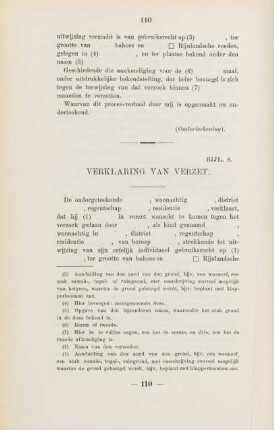 Bijl. 8. Verklaring van verzet