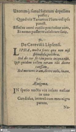 52. Aenigma