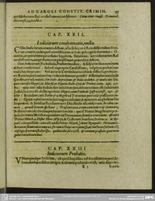 Cap. XXIII. Indiciorum Probatio