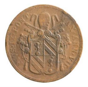 Münze, 5 Baiocchi, 1852