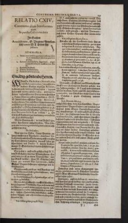 Relatio CXIV.