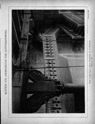 Tafel 80: Diele in dem Hause "Neuer Wandrahm 16" zu Hamburg. Abgebrochen 1884
