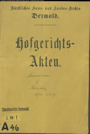 Alverdissen, Flecken gegen Stats Sternberg in Alverdissen