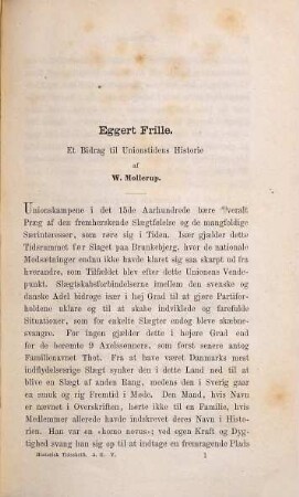 Historisk tidsskrift. 5. 1885