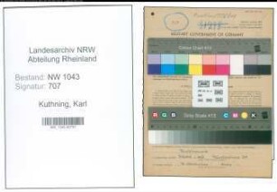 Entnazifizierung Karl Kuthning , geb. 27.12.1906 (Musiker)