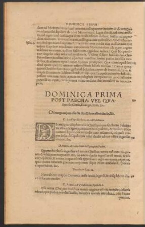 Dominica Prima Post Pascha, Vel Quasimodo Geniti ...