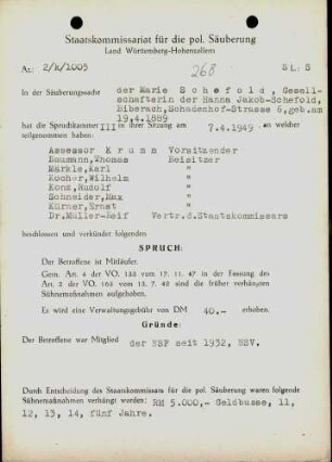 Schefold, Marie