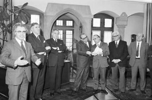 Freiburg: Regierungspräsidium; Ansprache Wirtschaftsminister Baden-Württemberg Dr. Eberle