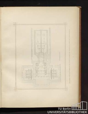 [Tafel] 17. Grundriss vom Hauptgebäude des Wasserwerkes mit Dampfmaschinen und Dampfkesseln.