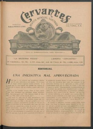 Editorial - Una iniciativa mal aprovechada