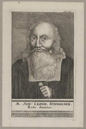 Bildnis des Ioh: Leonh. Schwaeger