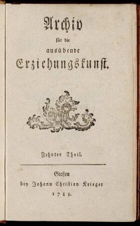 10: Archiv für die ausübende Erziehungskunst