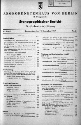 Nr. 24 (74), 19. Dezember 1957