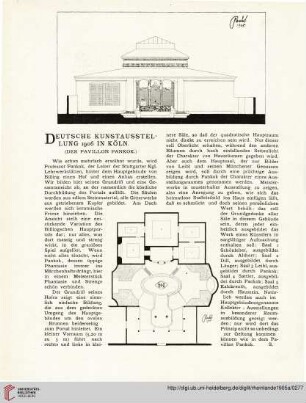 10: Deutsche Kunstausstellung 1906 in Köln : (der Pavillon Pankok)