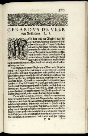 Gerardus De Veer von Amerstam. L. S.
