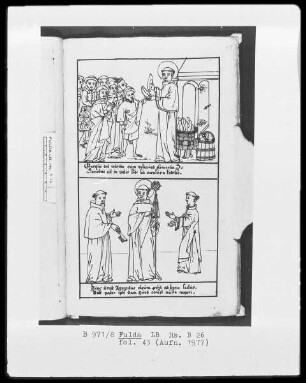 Illustrationen zur Vita Sancti Benedicti & Bis-Bini-Vita — ---, Folio 43 rectoBildseite