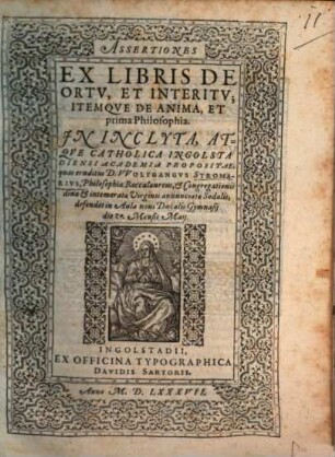 Assertiones ex libris de ortu et interitu