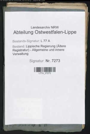 Aufstellung der Verpflegungskosten für die fremden Truppen im Amt Oerlinghausen