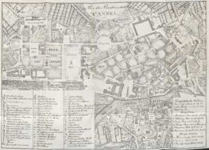 Plan der Residenzstadt Cassel.