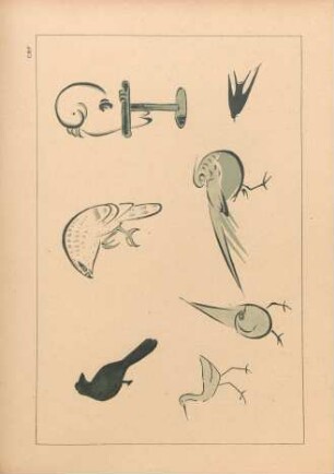CBF [Oiseaux. Dessins rapides, par Kitao Keisai Massayoshi]