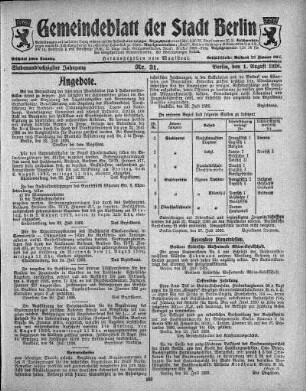 1926,31: Nr. 31, 1. August 1926