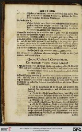 Quod Classem I. Gravaminum.