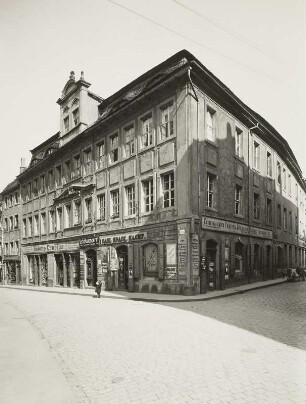 Bautzen, Kornstraße 10, Wohn- und Geschäftshaus. Blick vom Hauptmarkt nach Nordosten