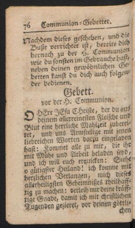 Communion-Gebetter