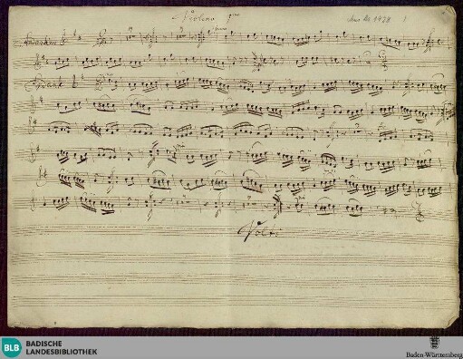 Symphonies - Don Mus.Ms. 1428 : D; SjoN deest