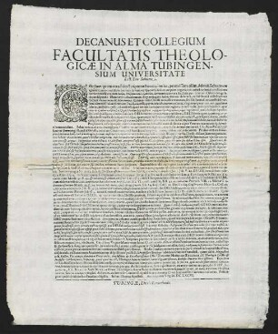 Decanus Et Collegium Facultatis Theologicae...