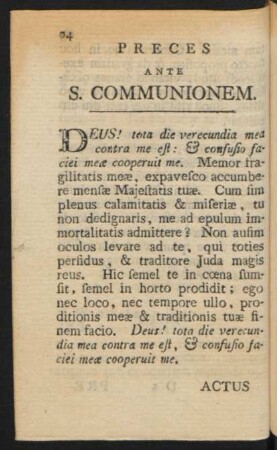 Preces ante S. Communionem