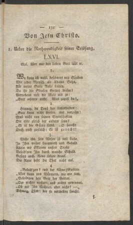Von Jesu Christo.