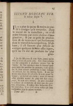 Second Morceau Sur le même Sujet.
