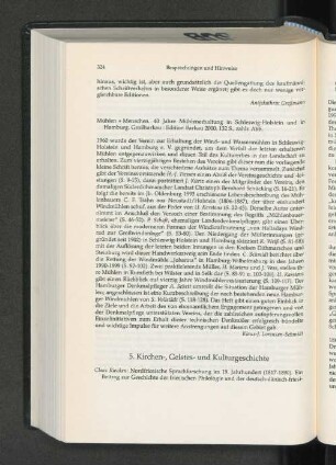 5. Kirchen-, Geistes- und Kulturgeschichte