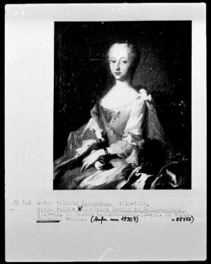 Ehebildnisse Sophie und Karl Christian Erdmann von Württemberg-Öls — Marie Sophie Wilhelmine Gräfin zu Solms-Laubach, verheiratet mit Karl Christian Erdmann Herzog zu Württemberg-Öls