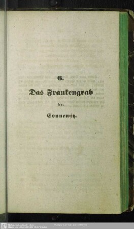 6. Das Frankengrab bei Connewitz