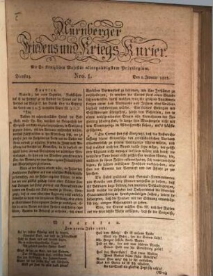 Der Friedens- u. Kriegs-Kurier : mit Sr. Königlichen Majestät allergnädigstem Privilegium. 1822 = Jg. [148]