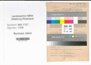 Entnazifizierung Heinz Burchard , geb. 14.09.1913 (Verwaltungsangestellter)