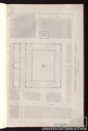 PL. II. Nouveau Marché Saint Germain. Plan Général.