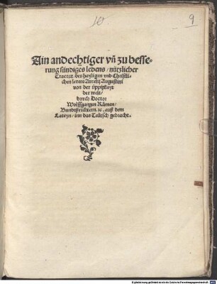Ain andechtiger ... tractat ... von der üppigkeit der Welt