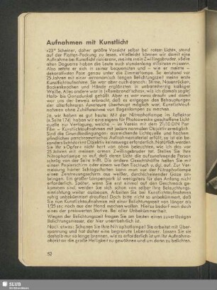 Aufnahmen mit Kunstlicht