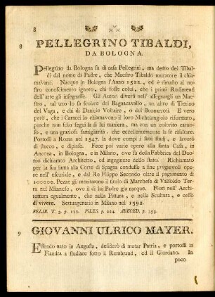 Pellegrino Tibaldi, Da Bologna