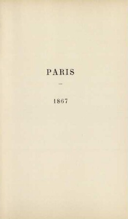 Paris : 1867
