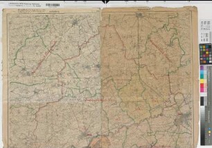 Werne (Werne) Amtsgerichtsbezirk (1894) 1915 1 : 25 000 132 x 92 Einzeichnung in Meßtischblatt Oberlandesgericht Hamm Nr. 748
