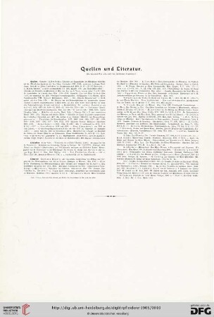 Quellen und Literatur