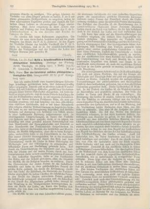 177-179 [Rezension] Tillich, Paul, Mystik u. Schuldbewußtsein in Schellings philosophischer Entwicklung