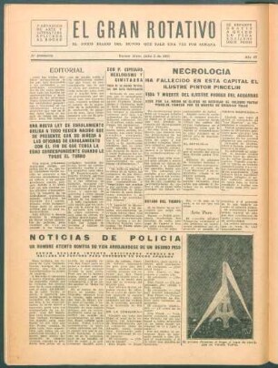 El gran rotativo : El único diário del mundo que sale una vez por semana